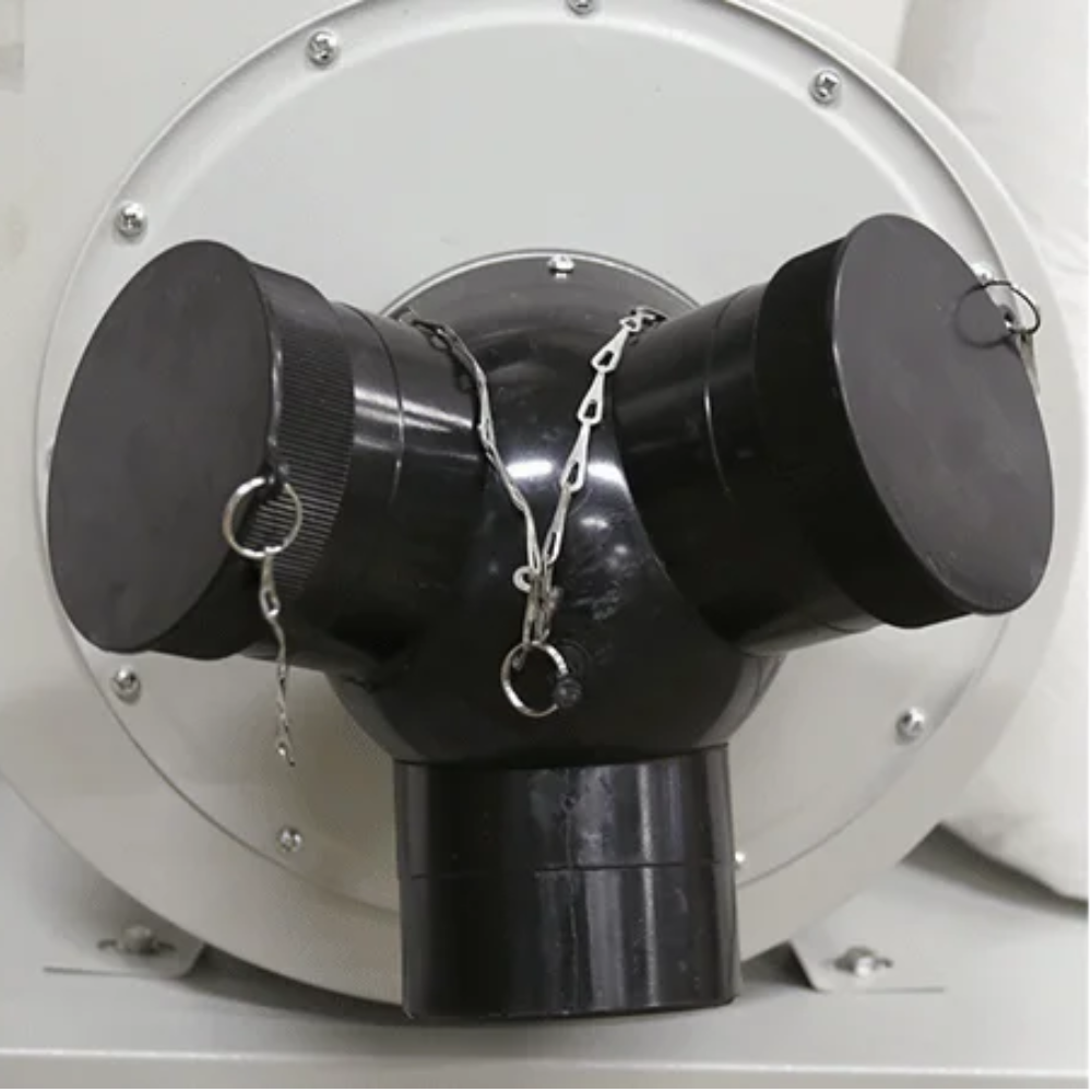 Coletor de Pó 3cv 307 Litros com 3 Entradas e 2 Reservatórios 220/380v Trifásico