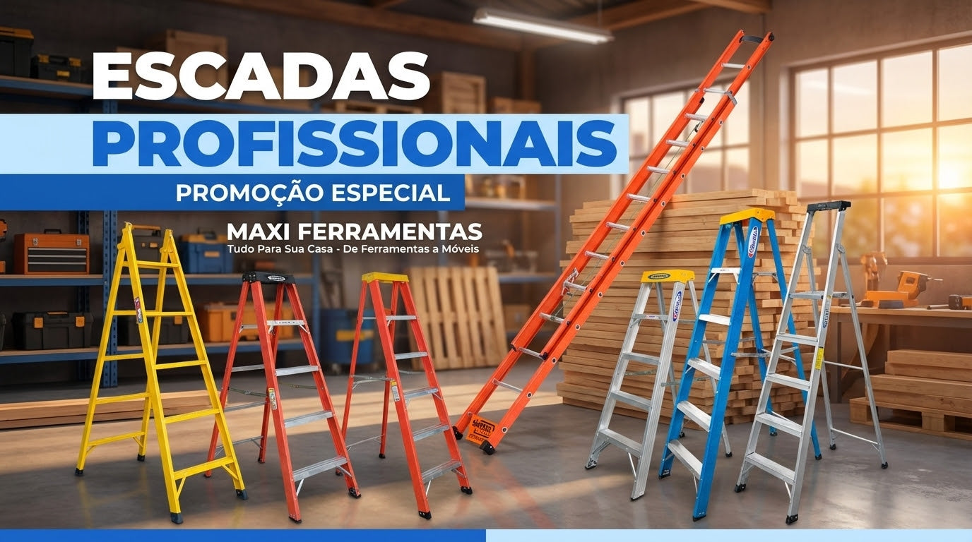 Escadas Extensíveis Profissionais - Alumínio & Fibra