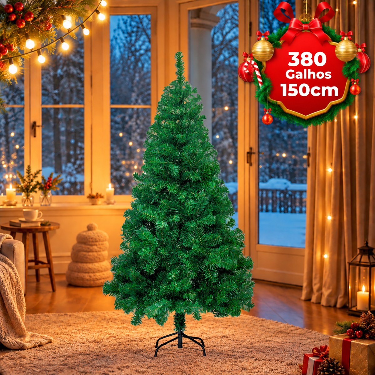 Árvore de Natal Sodalita 1,50m 380 Galhos