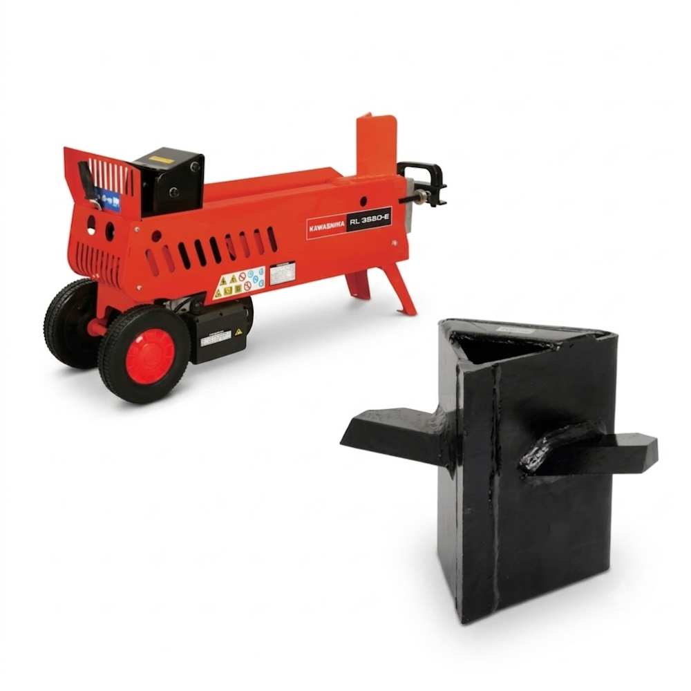 Kit Rachador de Lenha Elétrico E Cunha Cruzeta Kawashima RL3520-E 3HP 220V 