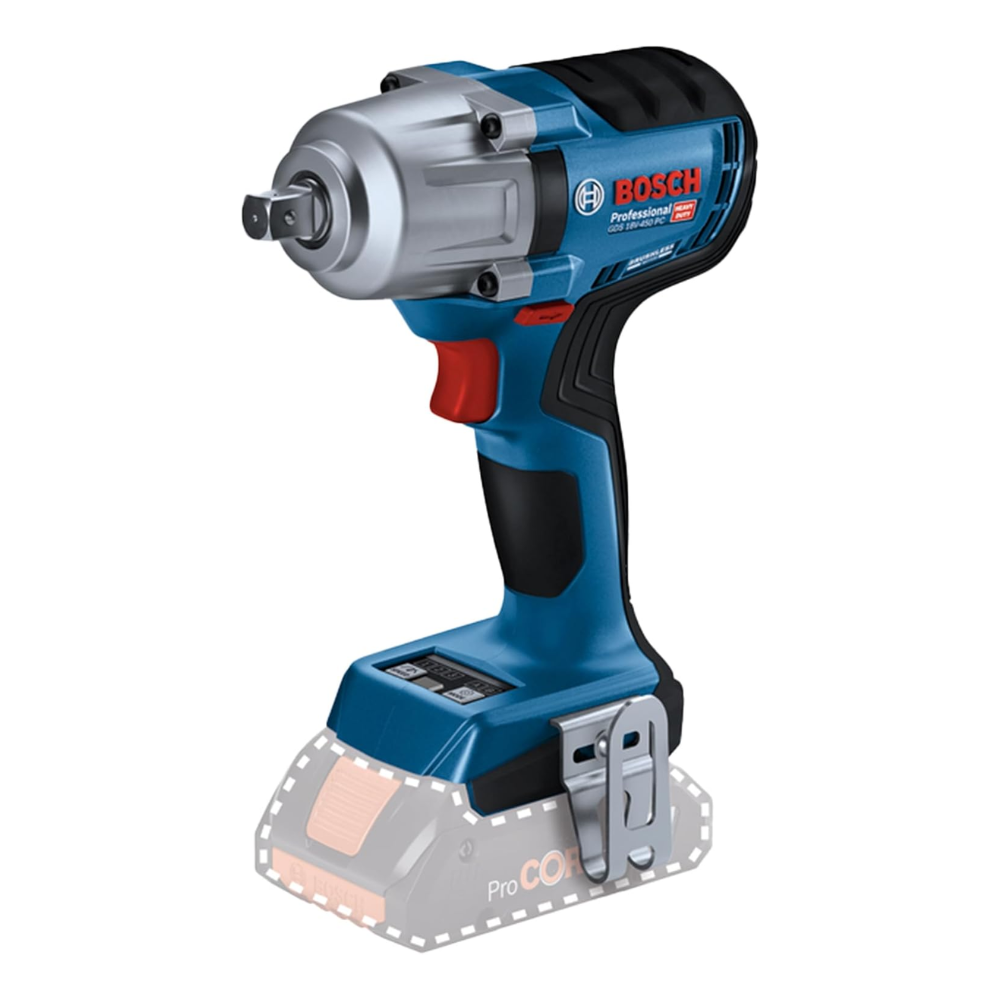 Chave de Impacto a Bateria 18V GDS 18V-450 PC 450Nm Brushless 1/2? Bosch