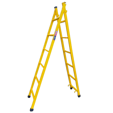 Escada Extensiva Multifuncional 6/12 Degraus 3 Metros 3 em 1 em Aço Carbono