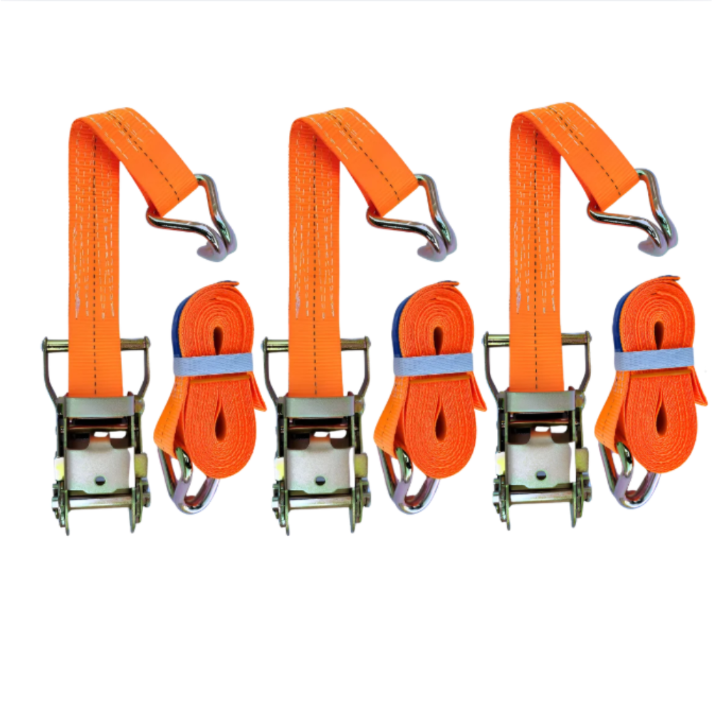Kit 3 Cintas com Catraca para Amarração de Carga 1,5 Tonelada 9 Metros Muke Tools