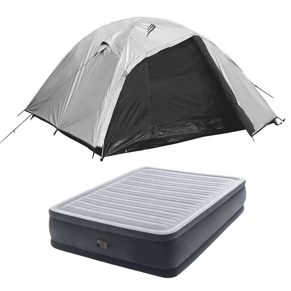 Barraca 4 Pessoas Onix Blackout com Colchão Casal Com Bomba 127V Nautika