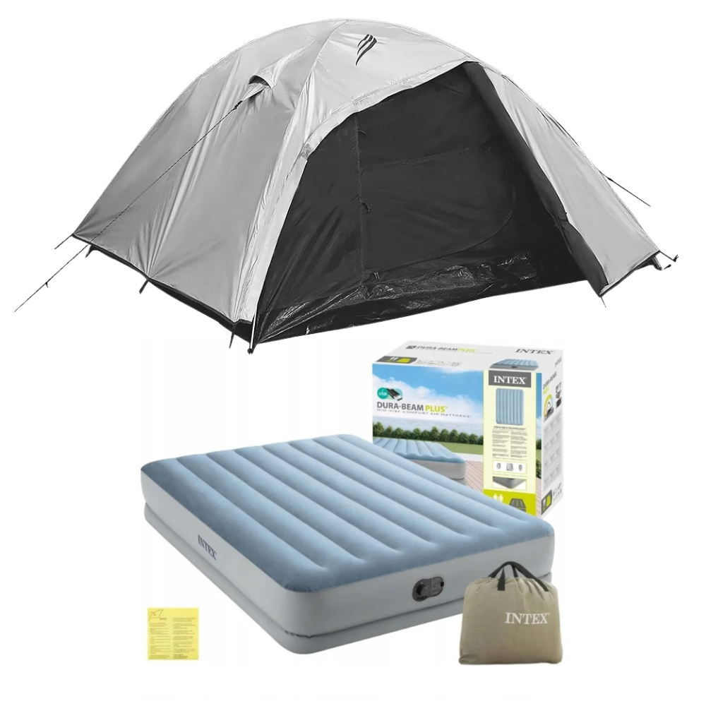 Barraca Camping Onix 4 Pessoas Blackout com Colchão Queen com Bomba USB Nautika