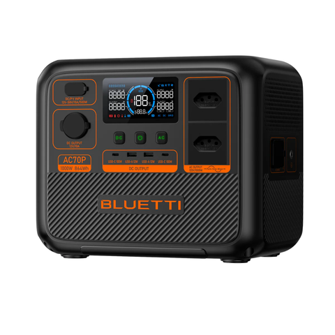Estação de Energia Portátil Bluetti AC70P 1000W 864Wh