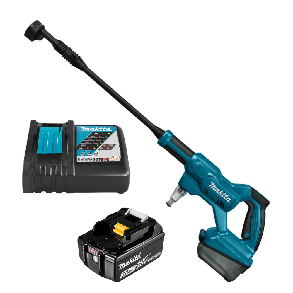 Lavadora de Alta Pressão Makita DHW180Z01 18V Com Bateria 3Ah e Carregador