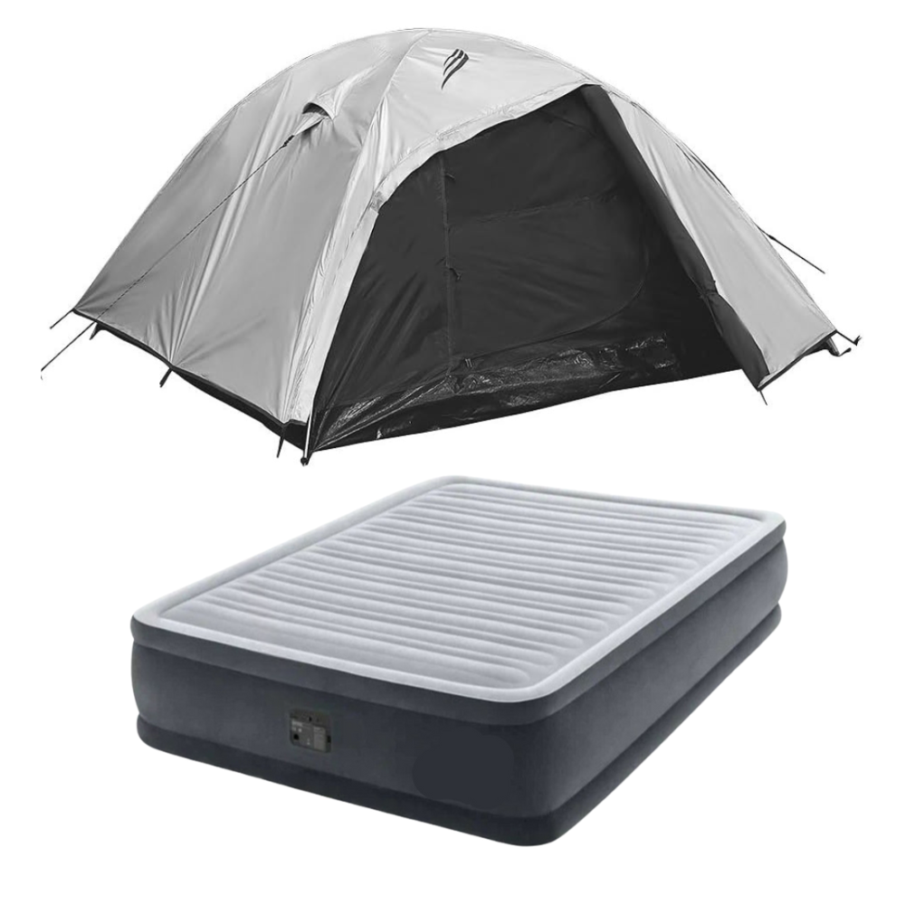 Barraca 6 Pessoas Onix Blackout com Colchão Casal Com Bomba 127 Nautika