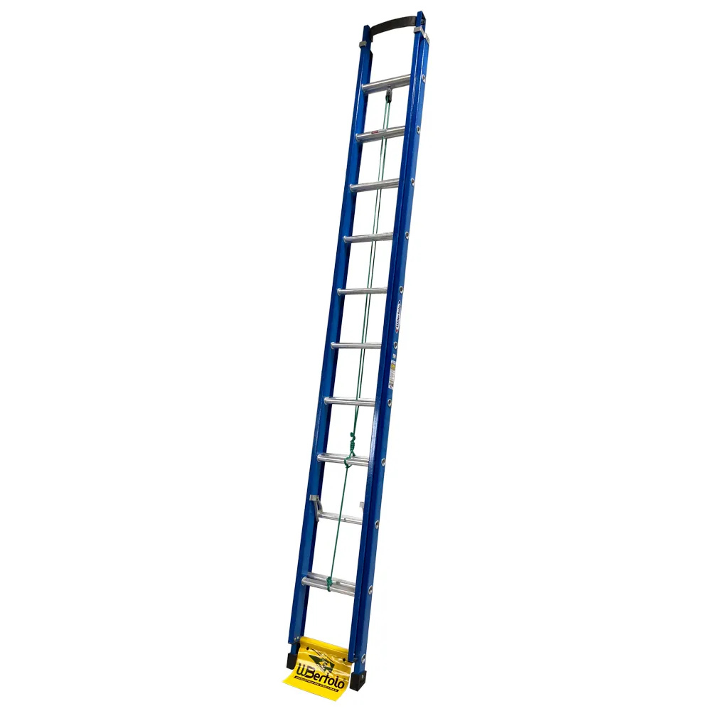 Escada de Fibra e Alumínio Extensível Premium 3,50x5,90m Tipo D 19 Degraus 120kg WBERTOLO