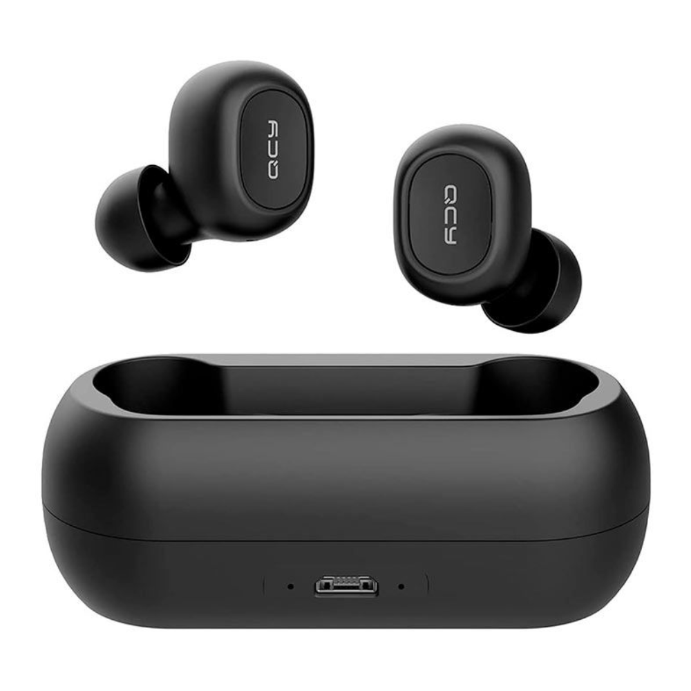 Fone de Ouvido Bluetooth QCY T1C IN2012 TWS com Microfone Preto