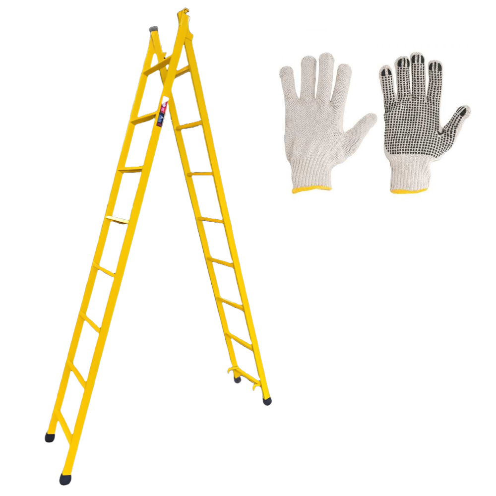 Escada Extensiva 8/16 Degraus 4 Metros Multifuncional Com Luva de Malha Pigmentada Vonder