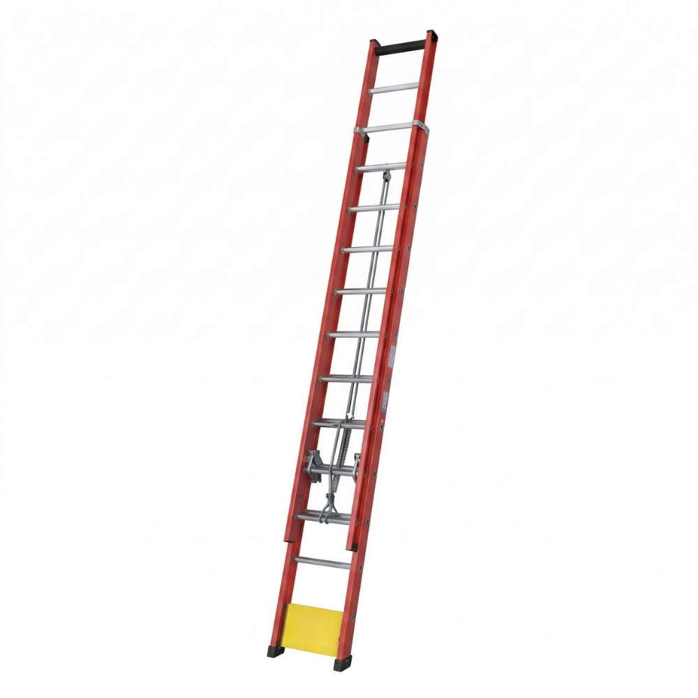 Escada Extensível Profissional Fibra de Vidro 4,25m a 7,25m 170kg Síntese