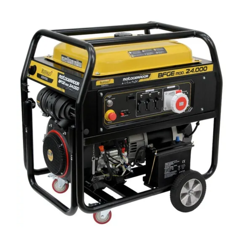 Gerador a Gasolina 24,0 kVA 999cc Trifásico 220/380V Partida Elétrica BFGE 24.000 Rental Trifasico 380V Buffalo