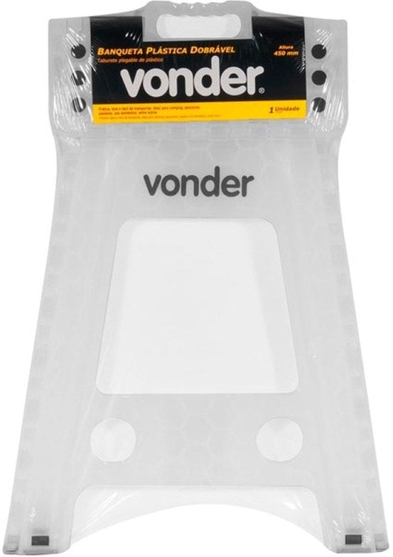 Banqueta plástica dobrável altura 450 mm - Vonder