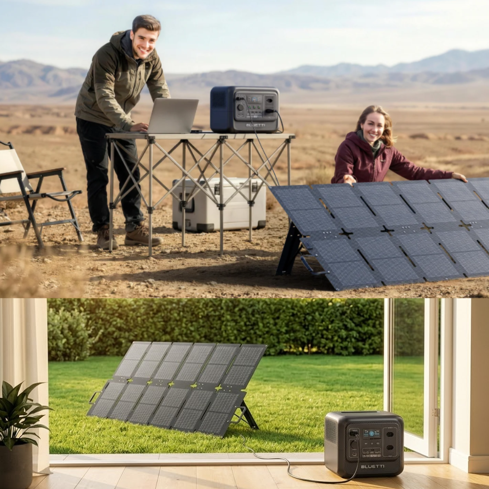Painel Solar BLUETTI 220W Portátil Dobrável
