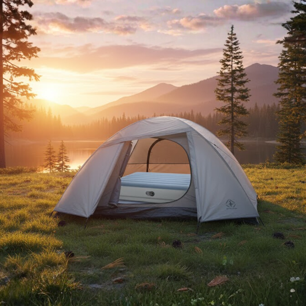 Barraca Camping Onix 4 Pessoas Blackout com Colchão Queen com Bomba USB Nautika