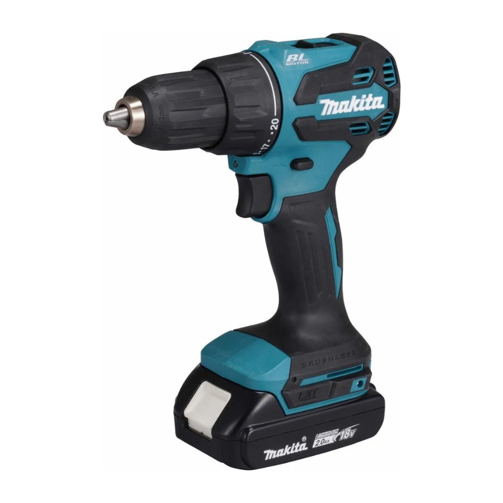 Parafusadeira Furadeira de Impacto 18V 3.0Ah DHP490 Brushless Com Bateria e Carregador Bivolt Makita