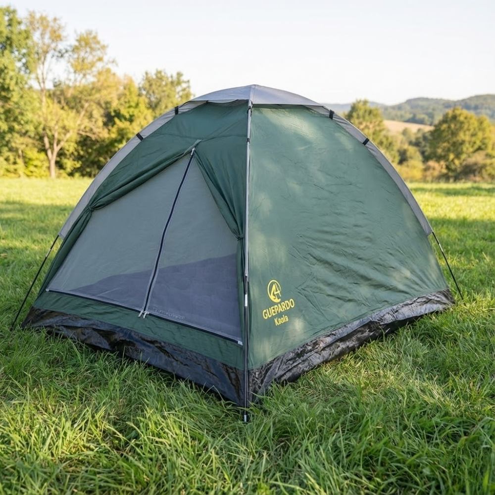 Kit Camping Maxi Com Barraca 3 Pessoas Koala Com Colchão Casal e Fogareiro Nautika