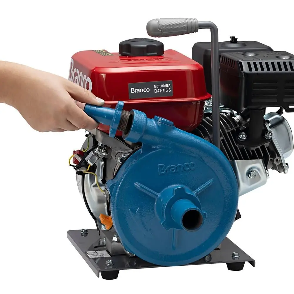 Motobomba Centrífuga a Gasolina 6.5CV 1,5x1pol 4T Partida Manual B4T-715S Branco