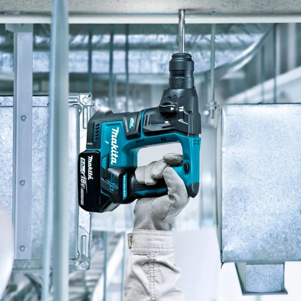 Martelete Rotativo a Bateria 18V 3.0Ah DHR171Z SDS-Plus Brushless 1.2J Com Bateria e Carregador Makita