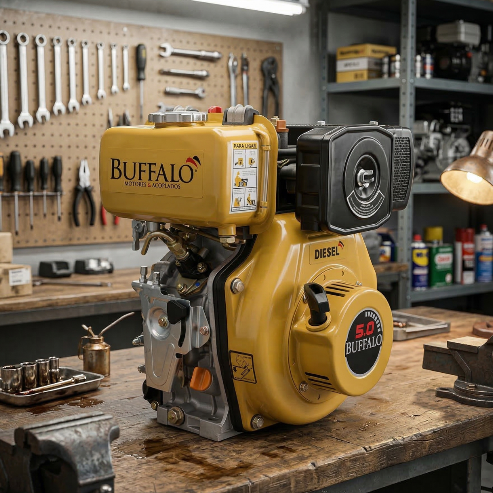 Motor Diesel Estacionário Partida Manual 5.0HP/CV 4T BFD 5.0 Buffalo