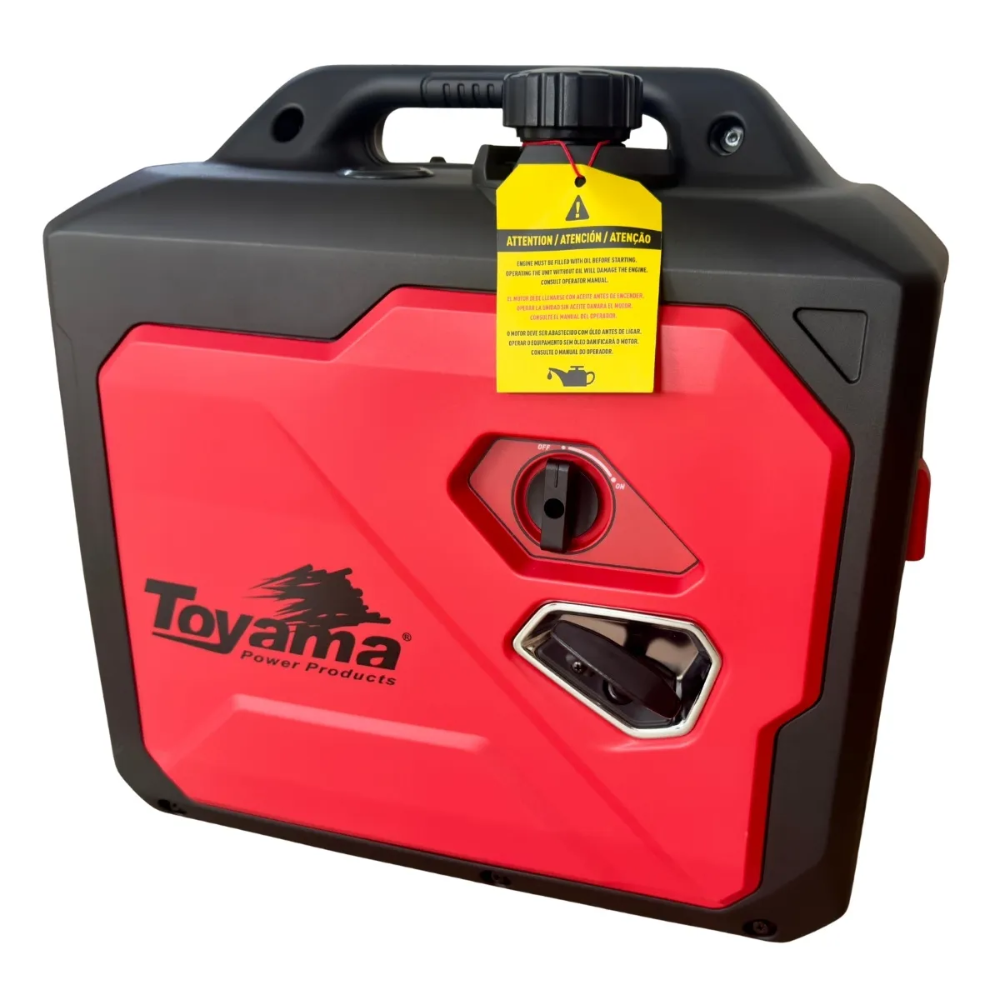Gerador a Gasolina Automotivo Digital Partida Elétrica 1.8 kW Controle Remoto Toyama