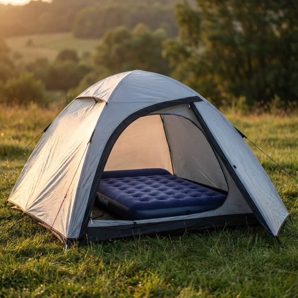 Barraca 4 Pessoas Onix Blackout Com Colchão Casal Com Bomba Embutida Nautika