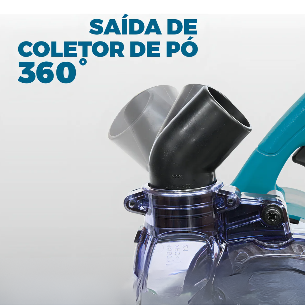 Serra Mármore a Bateria 18V DCC500 125mm Motor Brushless Com Bateria e Carregador Makita