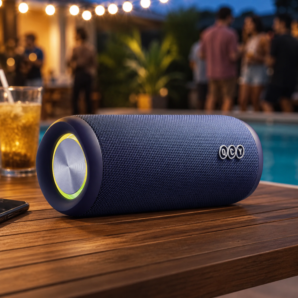 Caixa de Som Portátil Bluetooth QCY SP7 40W Stereo Sound IPX7