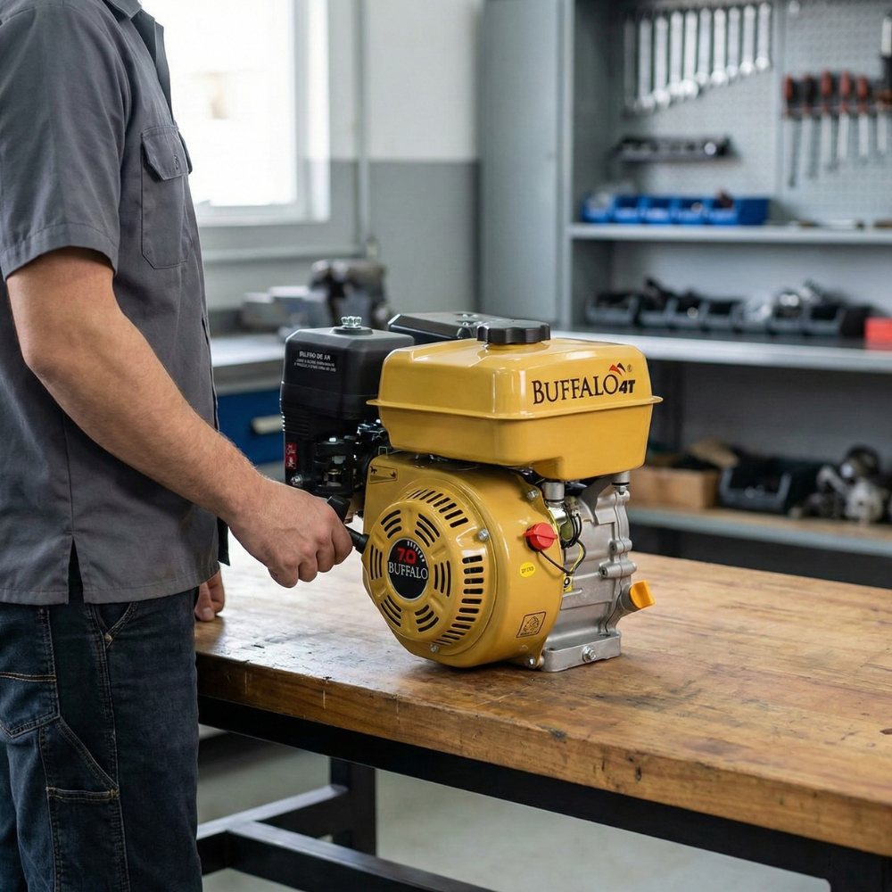 Motor Estacionário a Gasolina Partida Manual BFG 7.0HP/7.0CV 208cc Buffalo