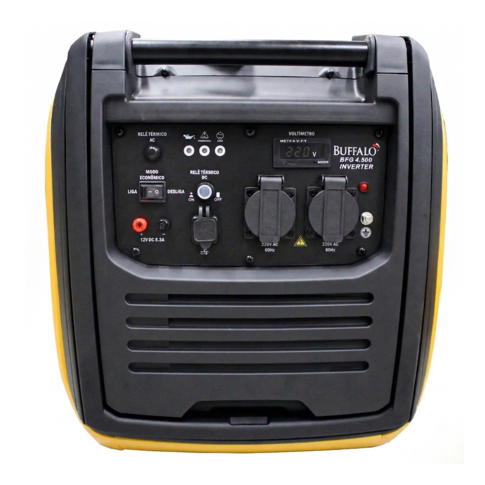 Gerador à Gasolina Partida Manual Inverter Silencioso 4.4 kVA BFG 4.500 Buffalo