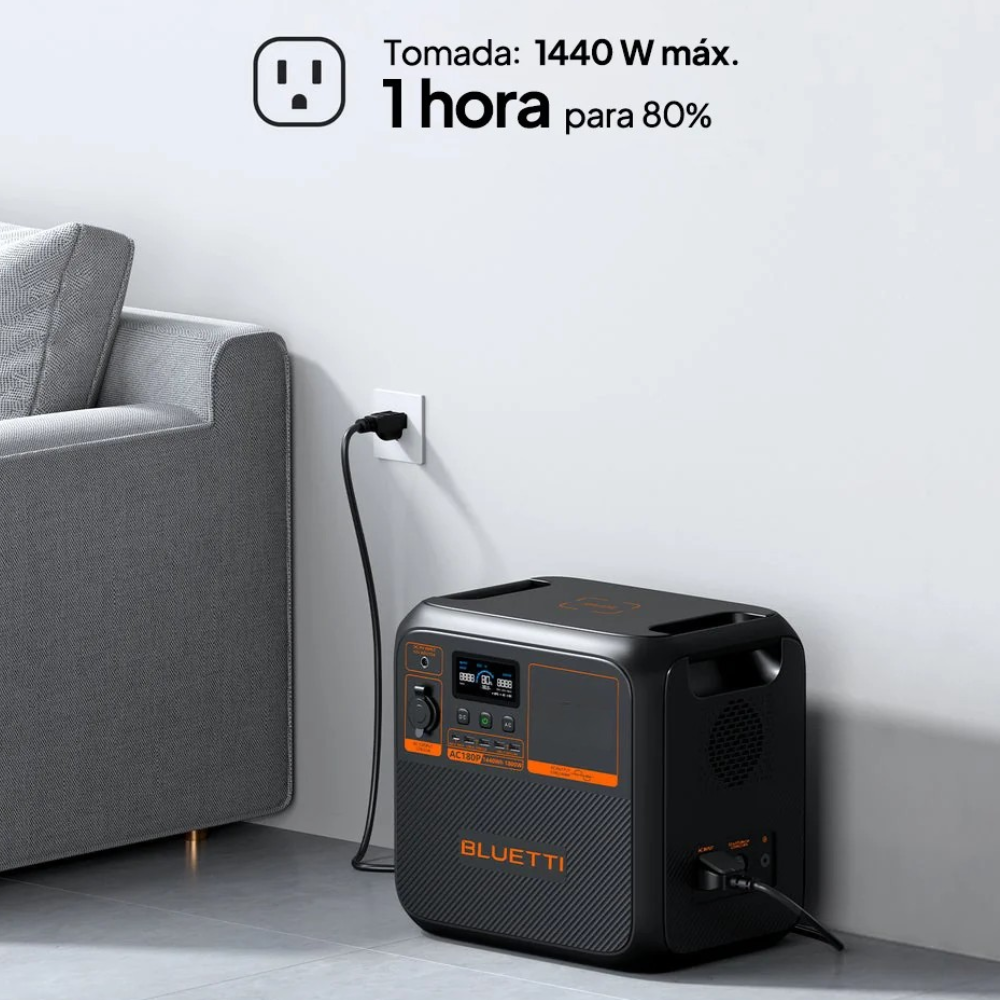 Estação de Energia Portátil Bluetti AC180P 1800W 1440Wh