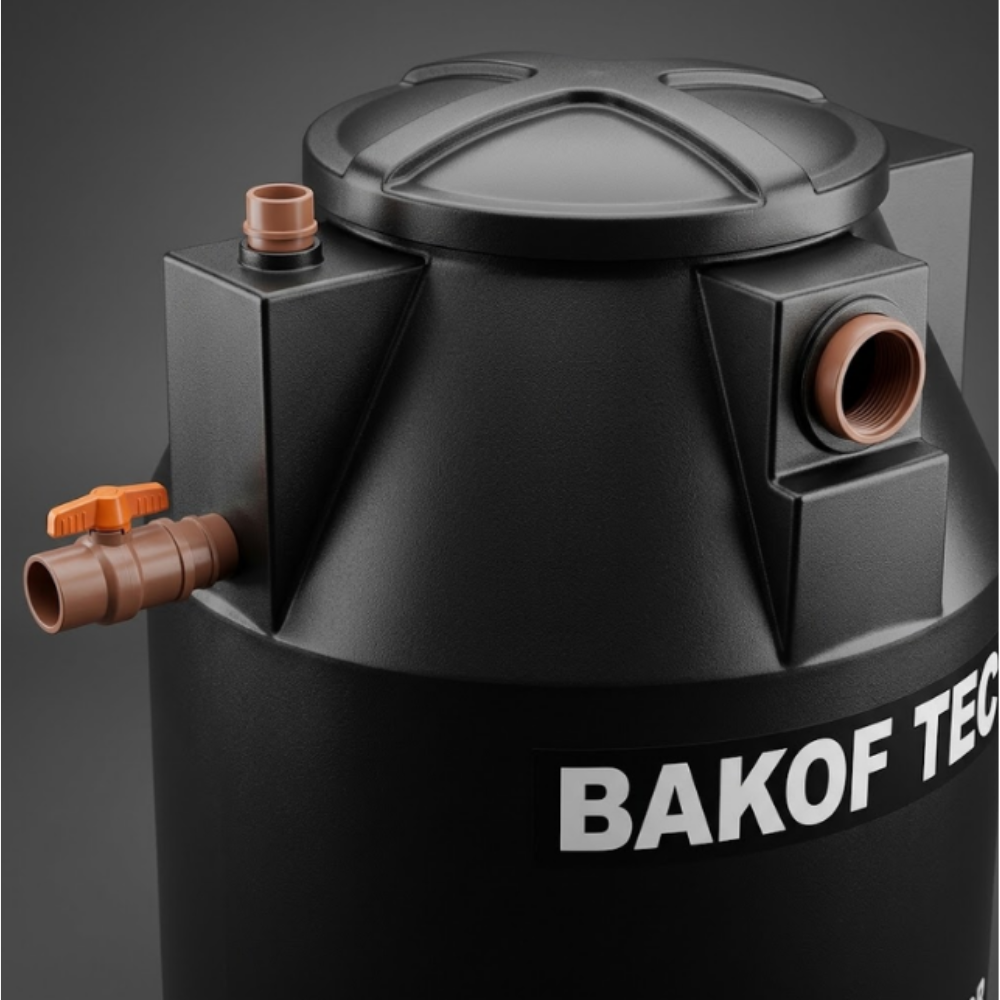 KIT FOSSA SÉPTICA BIODIGESTOR ESGOTO 700 LITROS COM LEITO DE SECAGEM BAKOF