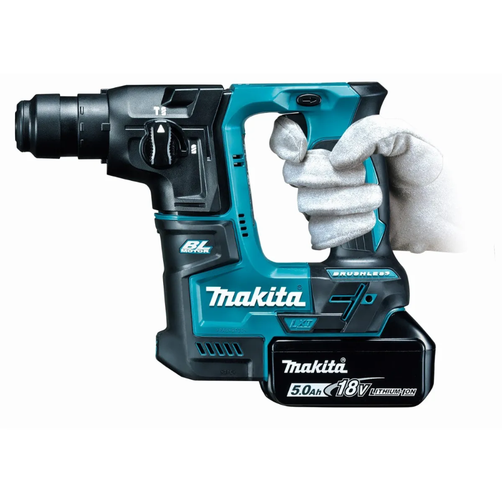 Martelete Rotativo a Bateria 18V 3.0Ah DHR171Z SDS-Plus Brushless 1.2J Com Bateria e Carregador Makita