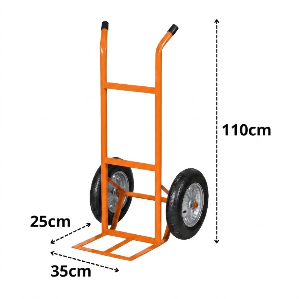 Carrinho de Carga 150kg Pneu com Câmara - Muke Tools