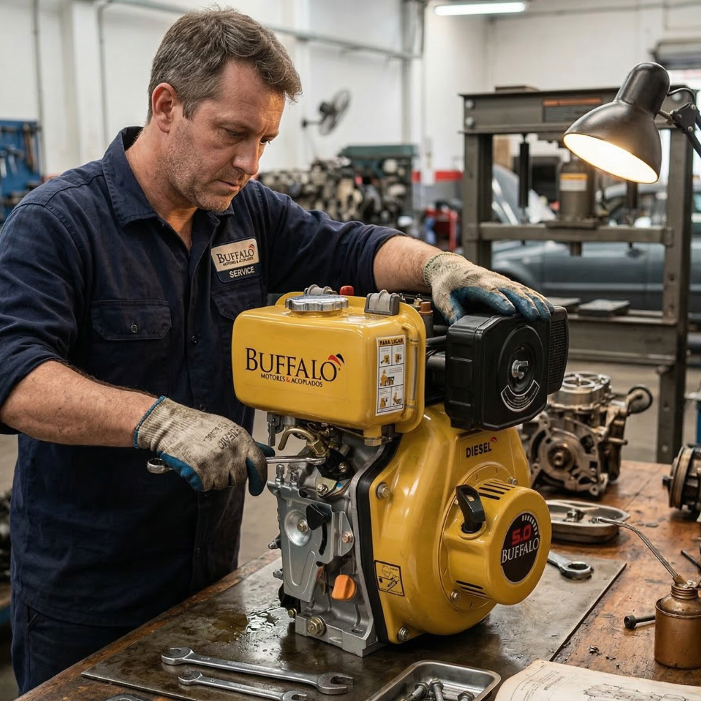 Motor Diesel Estacionário Partida Manual 5.0HP/CV 4T BFD 5.0 Buffalo