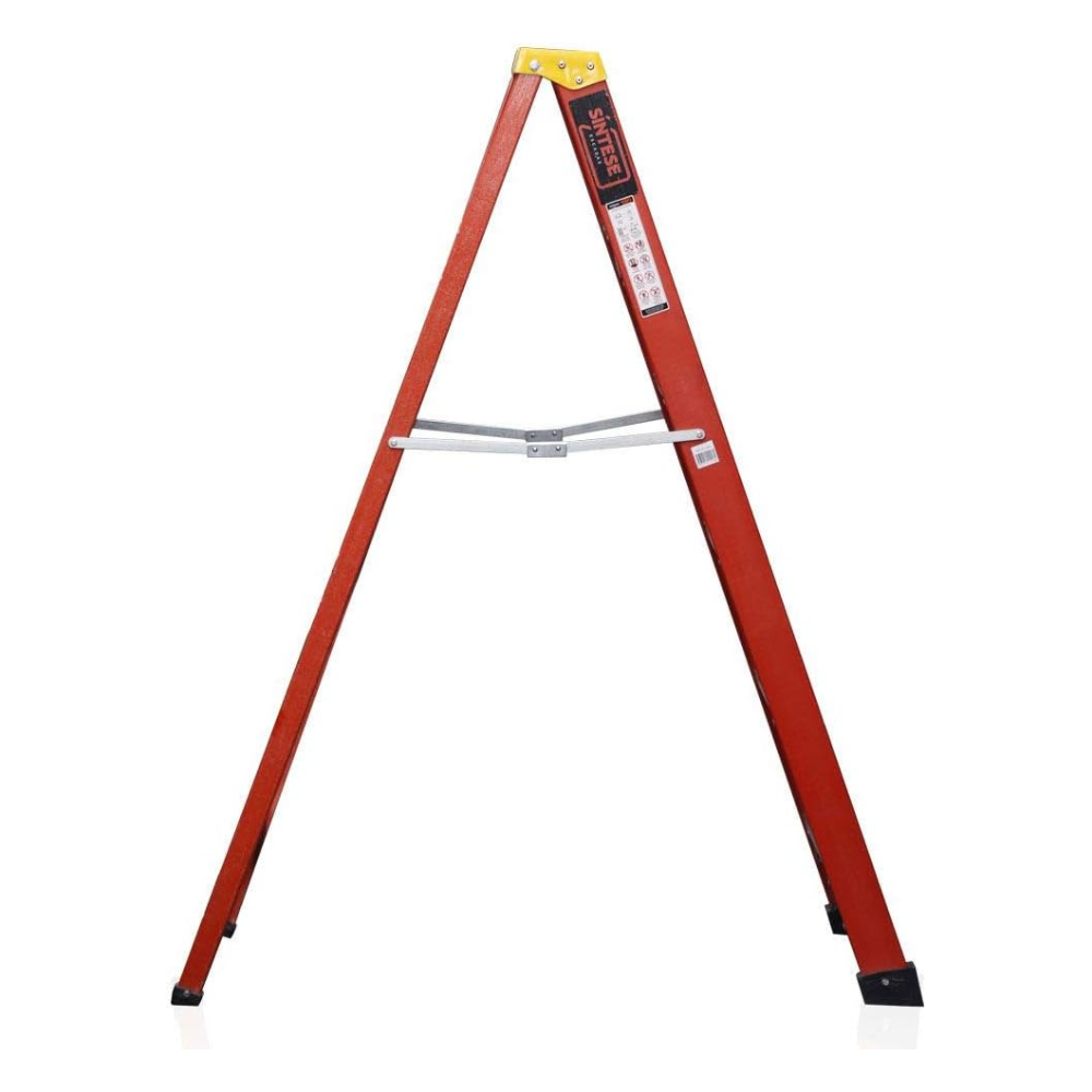 Escada de Alumínio e Fibra de Vidro 5 Degraus Residencial 1,80m RAF-05 Sintese - Leve e Segura