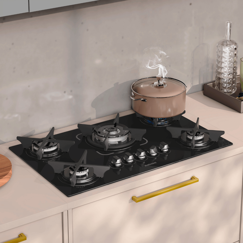 Fogão Cooktop 5 Bocas Tripla Chama Itatiaia Trempe Ferro Fundido Itacook Premium