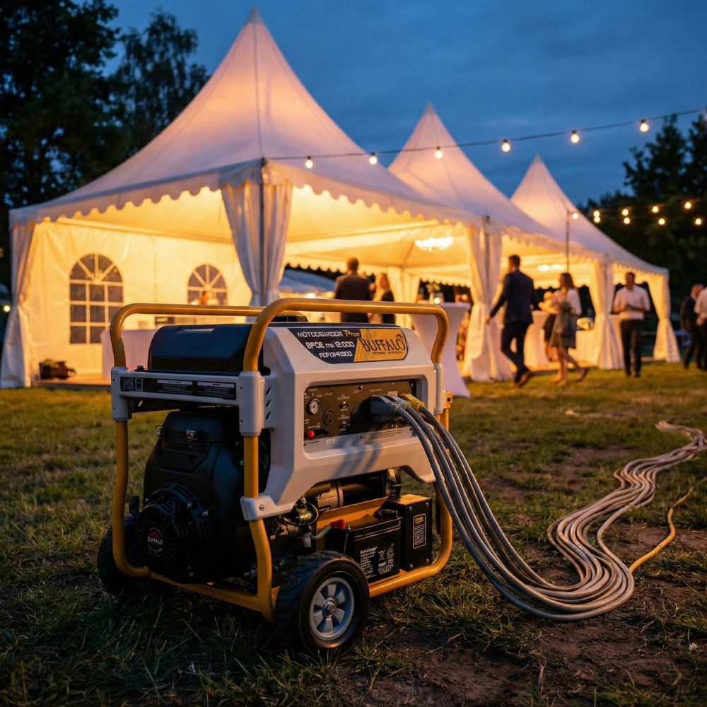 Gerador de Energia Gasolina BFGE 4T 23CV 15KVA 680CC 380V Trifásico com Partida Elétrica Buffalo