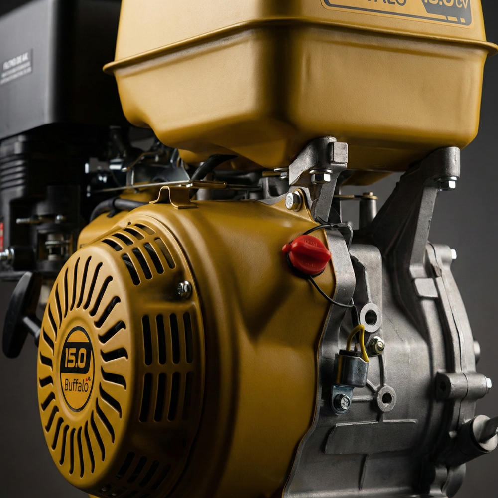 Motor Estacionário Gasolina Partida Elétrica BFGE 15HP/15CV 4T 420CC Buffalo
