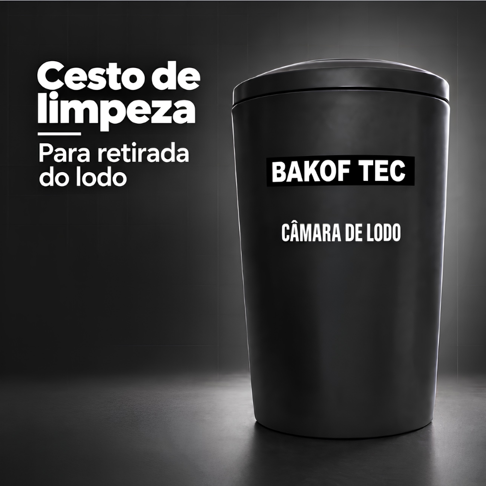KIT FOSSA SÉPTICA BIODIGESTOR ESGOTO 700 LITROS COM LEITO DE SECAGEM BAKOF