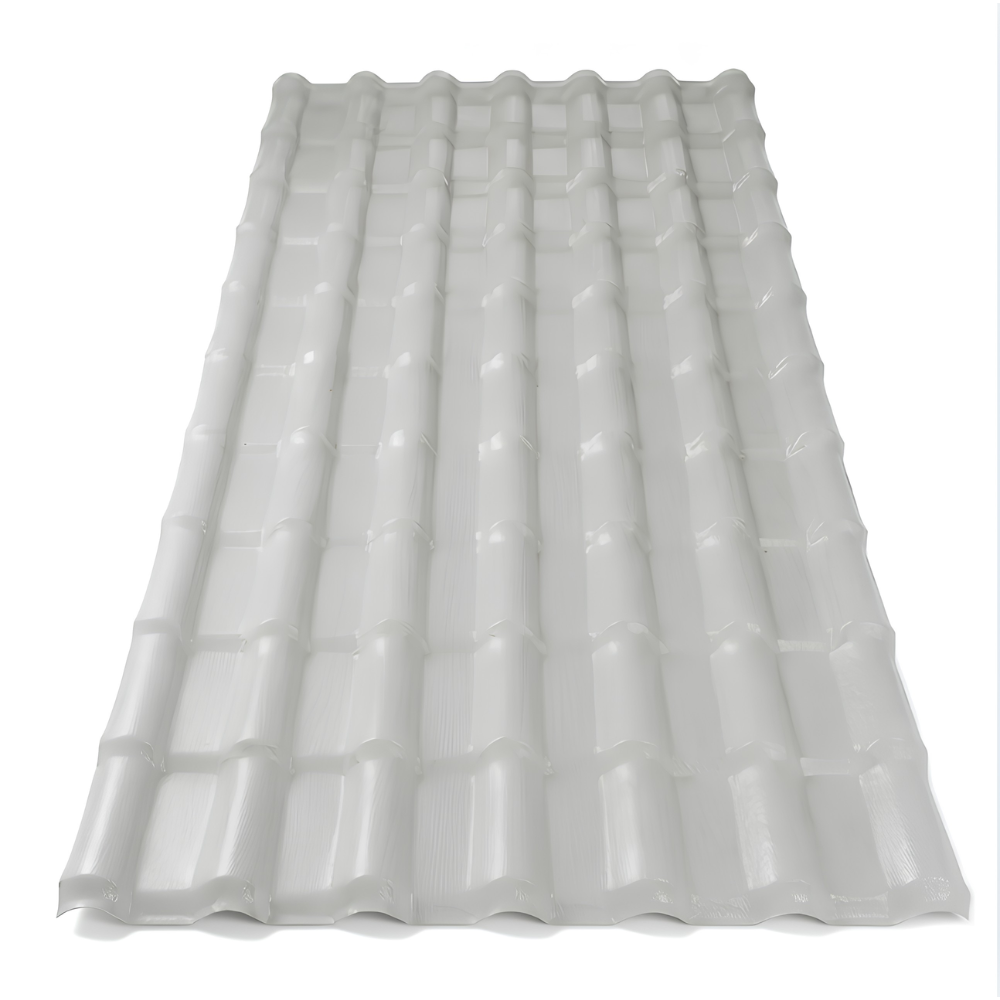 Kit 2 Telhas PVC Plan Colonial Muke Tools Cinza 241x88cm 6 Ondas 1,5mm