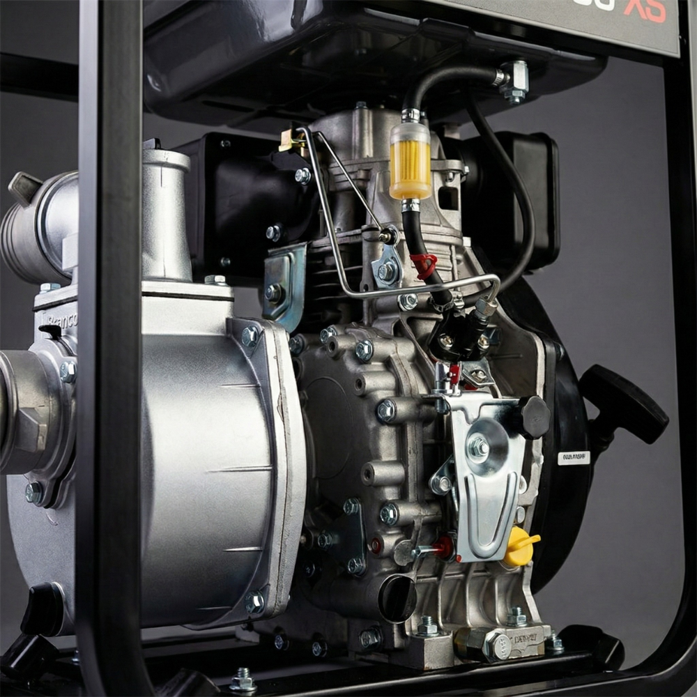 Motobomba Diesel Autoescorvante BD-705 E-XS 3x3 Partida Manual Branco