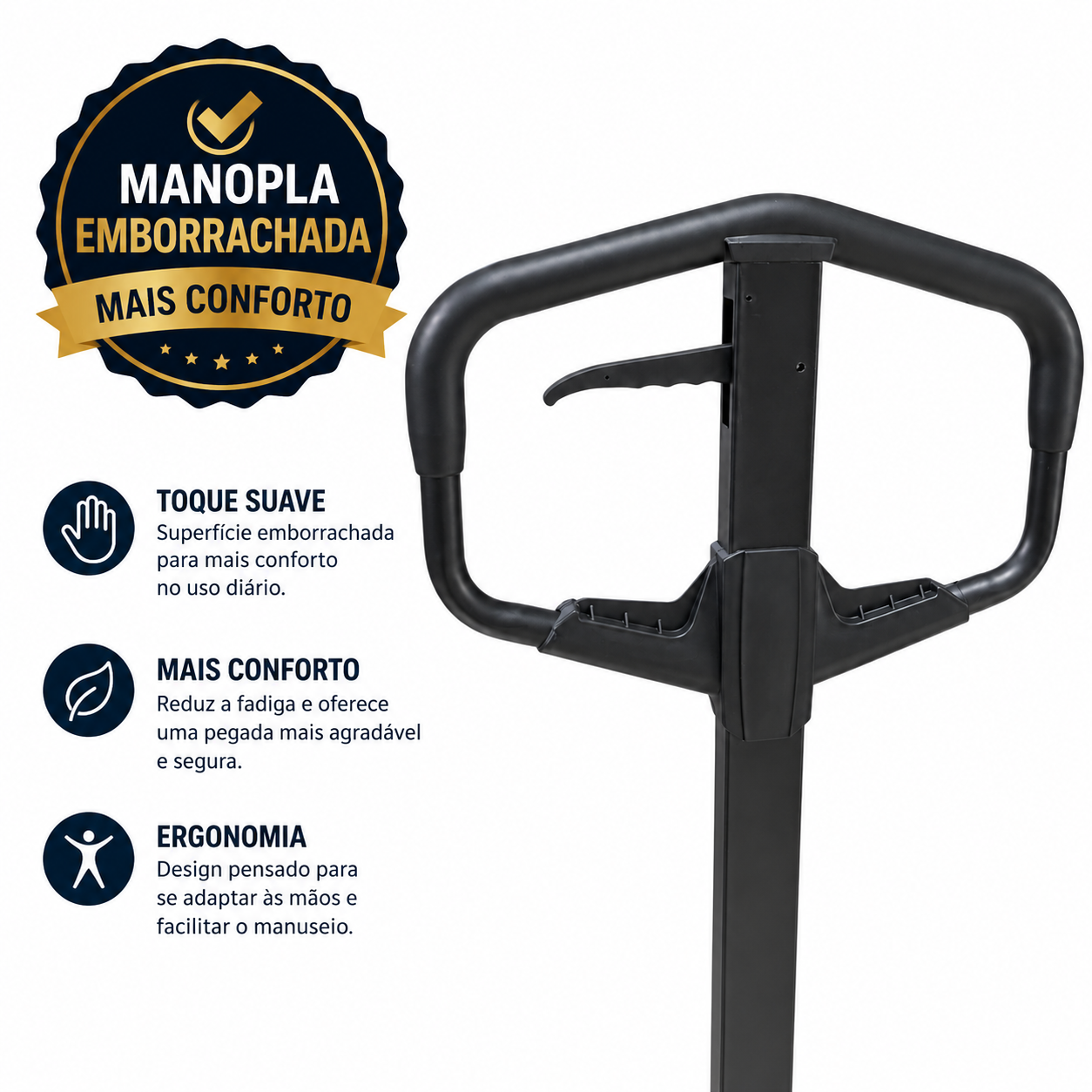 PALETEIRA MANUAL TRANSPALLET HIDRÁULICA 2000KG RODA DUPLA GARFO 685MM MUKE TOOLS