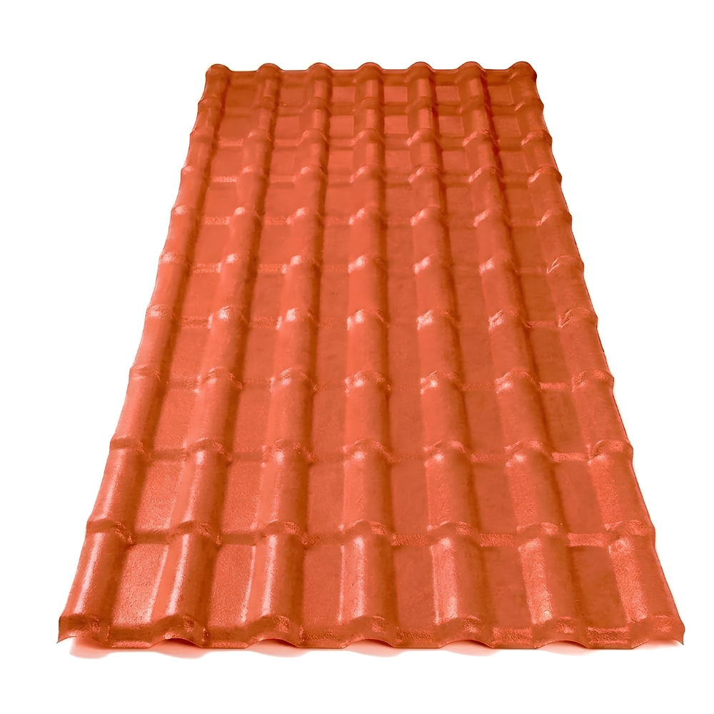 Telha PVC Plan Colonial Muke Tools Terracota 241x88cm 6 Ondas 1,5mm