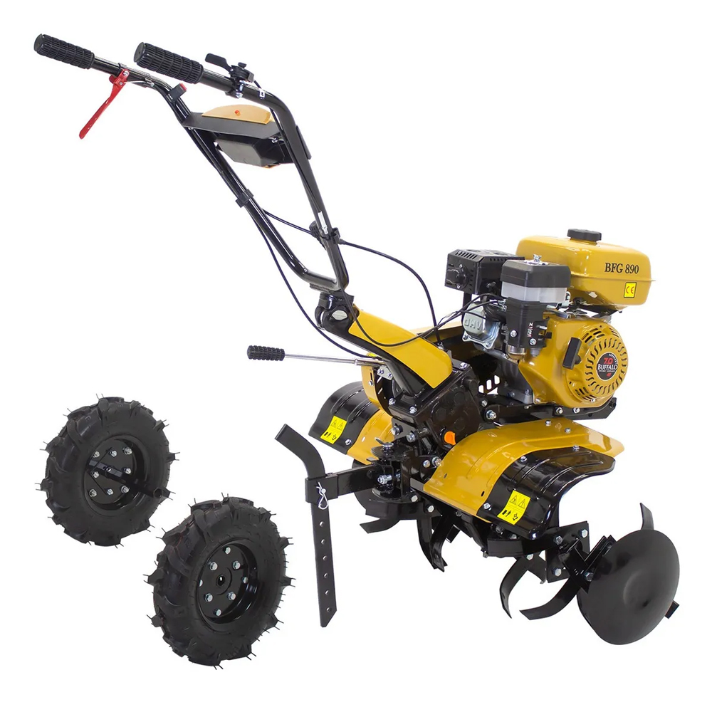 Kit Motocultivador Buffalo BFG 890 7CV com Carretinha Garthen GCM-500F 500kg
