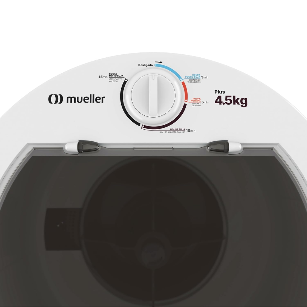 TANQUINHO LAVADORA SEMIAUTOMÁTICA MUELLER PLUS 4,5KG BRANCA