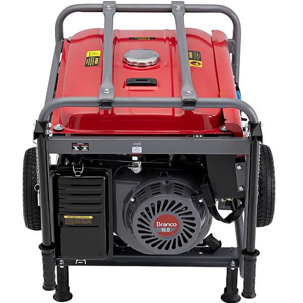 Gerador de Energia à Gasolina Portátil 7.5kva 17HP 110/220V Partida Elétrica B4T-8500E Branco