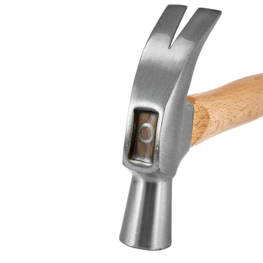 Martelo Unha Polido 29 Mm Com Cabo De Madeira Vonder