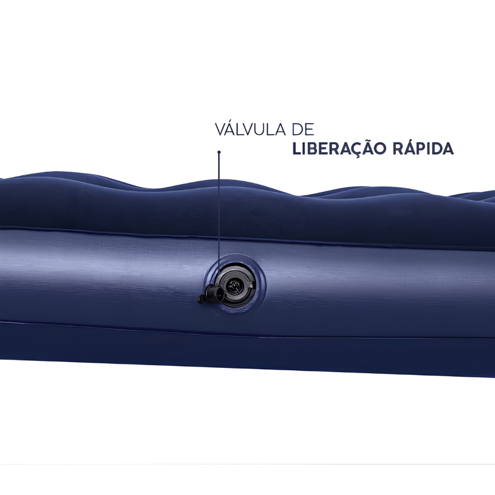Colchão Inflável Casal Full 300kg com Bomba Manual Bestway